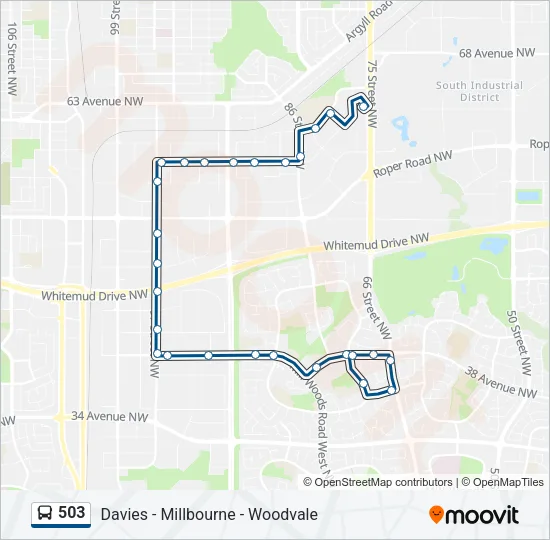 503 Bus Line Map
