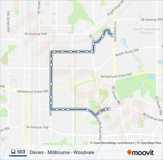 503 Bus Line Map