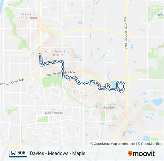 506 Bus Line Map