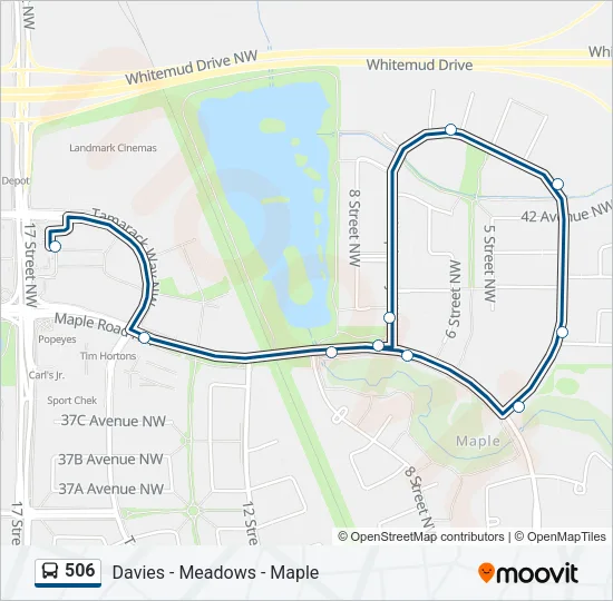 506 Bus Line Map
