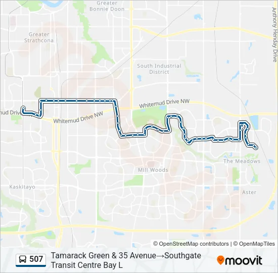 507 Bus Line Map