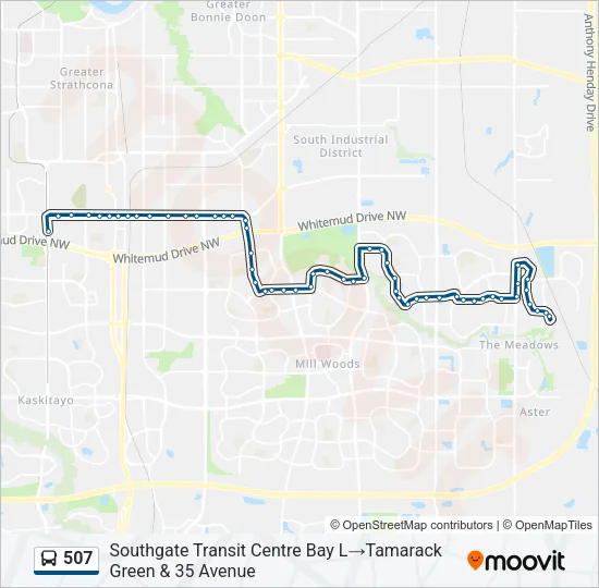 507 Bus Line Map
