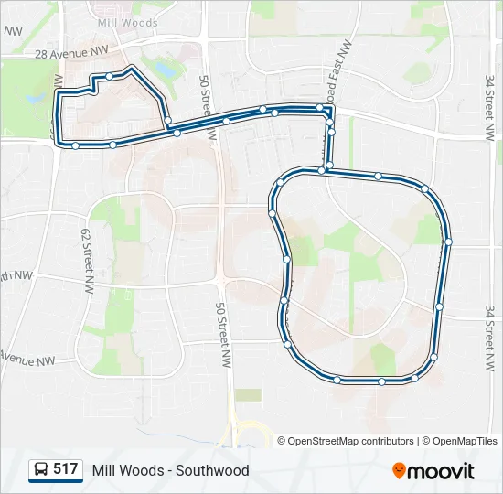 517 Bus Line Map