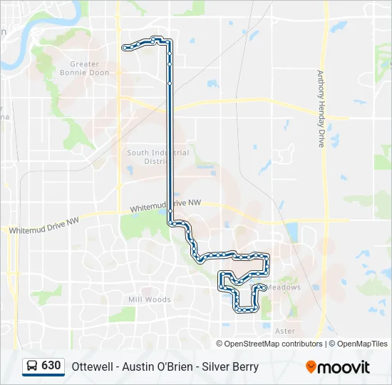 630 Bus Line Map