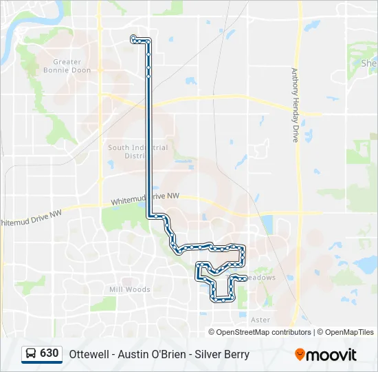 630 Bus Line Map