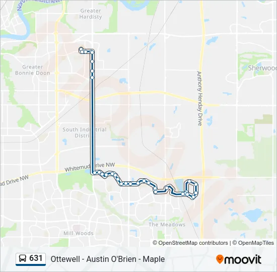 631 Bus Line Map
