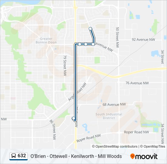 632 bus Line Map