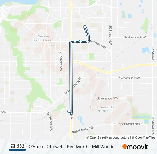 632 Bus Line Map