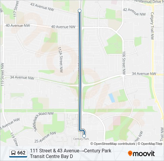 662 Bus Line Map