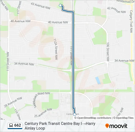 662 Bus Line Map