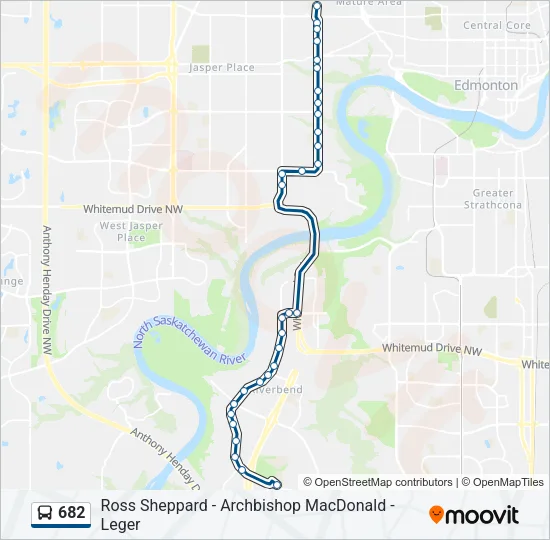 682 Bus Line Map