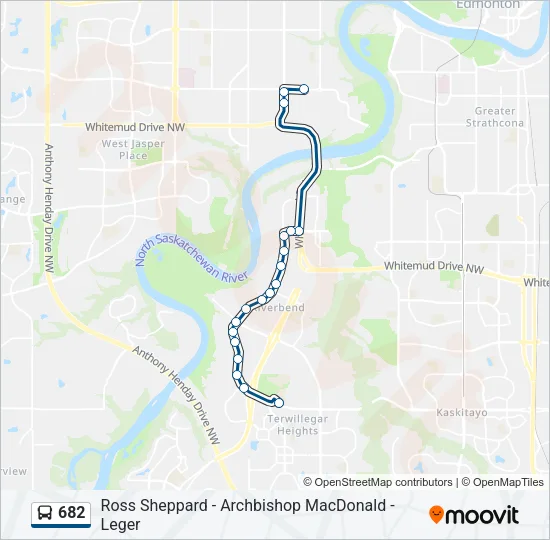 682 Bus Line Map