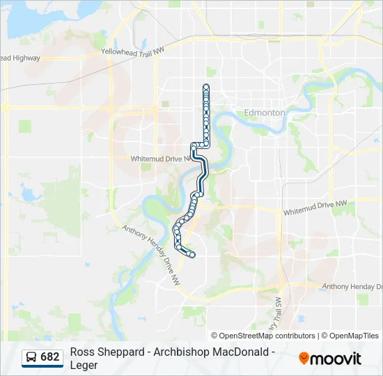 682 Bus Line Map