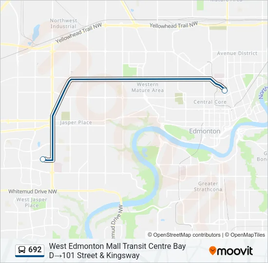 692 Bus Line Map