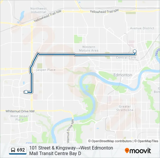 692 Bus Line Map