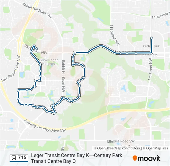 715 Bus Line Map