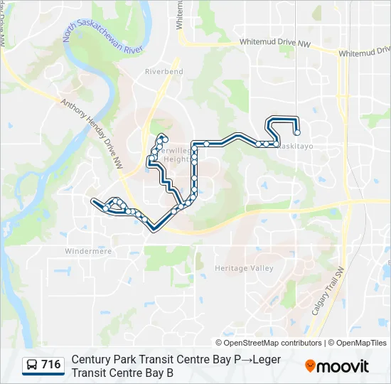 716 Bus Line Map