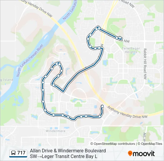 717 Bus Line Map