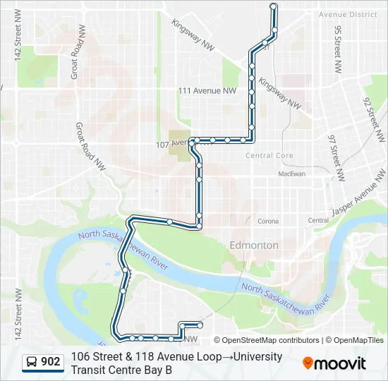 902 Bus Line Map