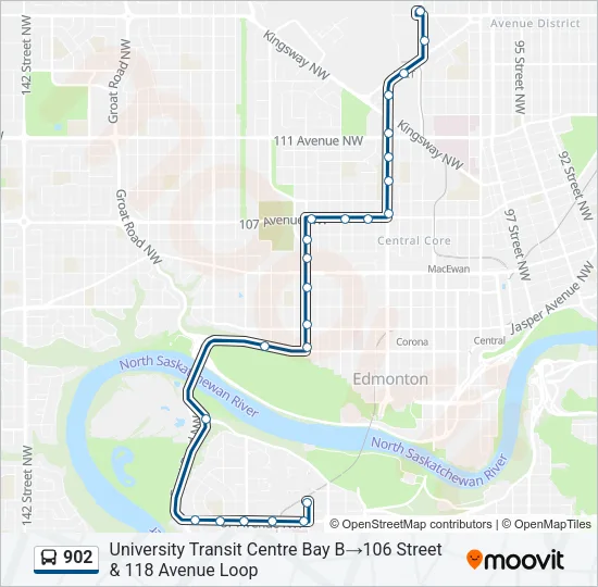 902 Bus Line Map
