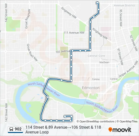 902 Bus Line Map