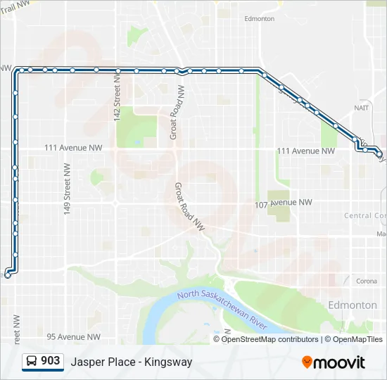 903 Bus Line Map