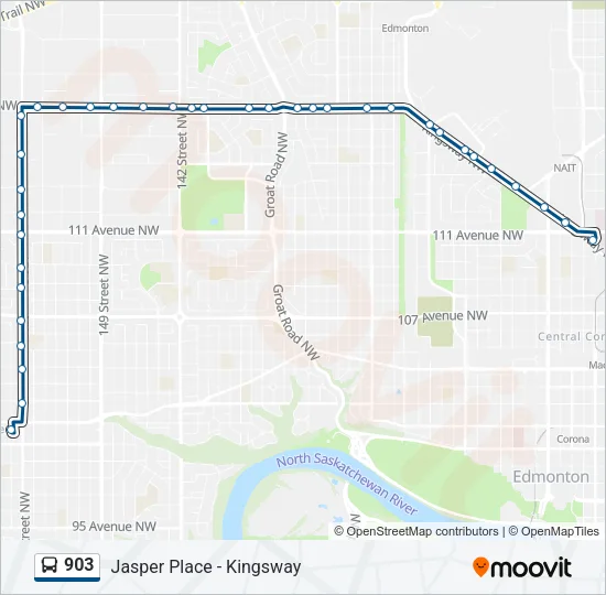 903 Bus Line Map