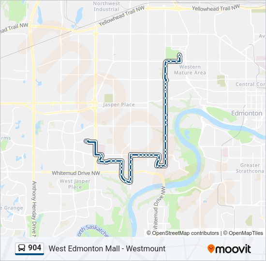 904 Bus Line Map