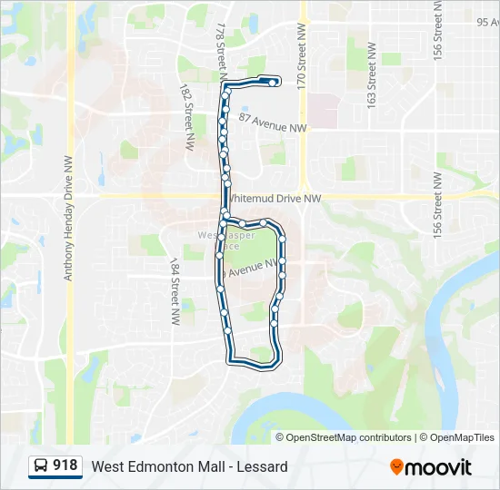 918 Bus Line Map