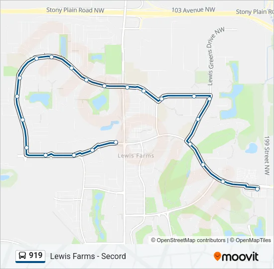 919 Bus Line Map