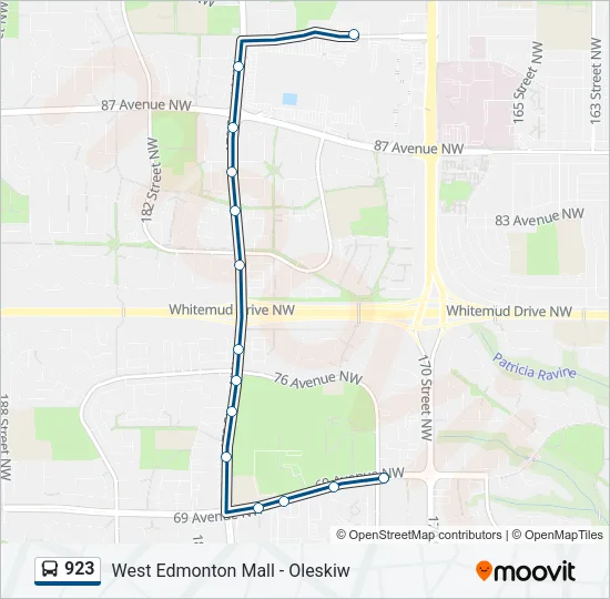 923 Bus Line Map