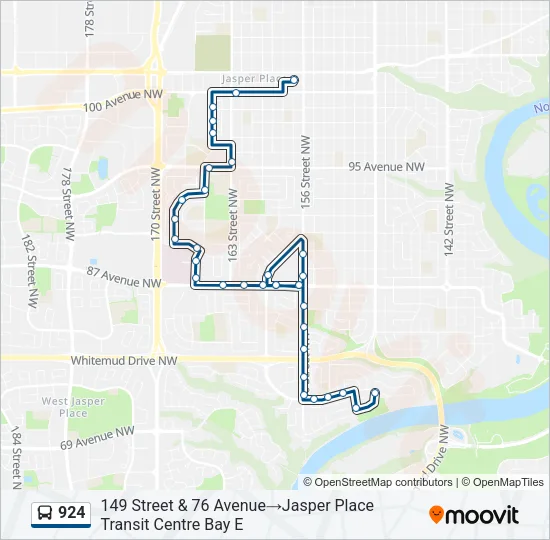 924 Bus Line Map