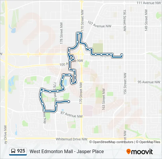 925 Bus Line Map