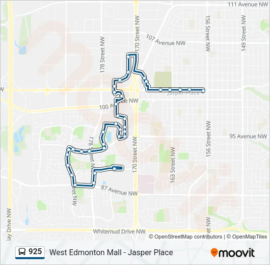 925 Bus Line Map