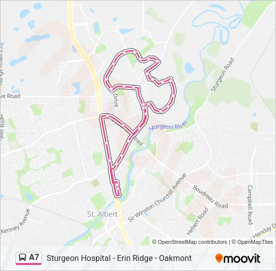 A7 Bus Line Map