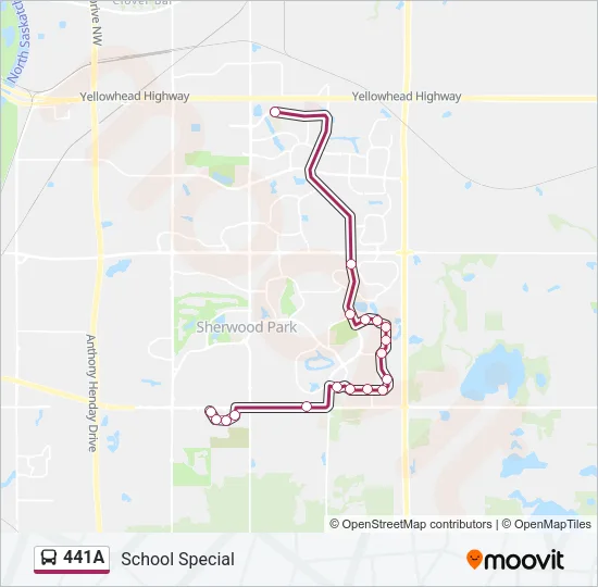 441A Bus Line Map