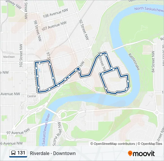 131 Bus Line Map