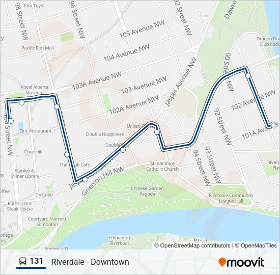 131 Bus Line Map