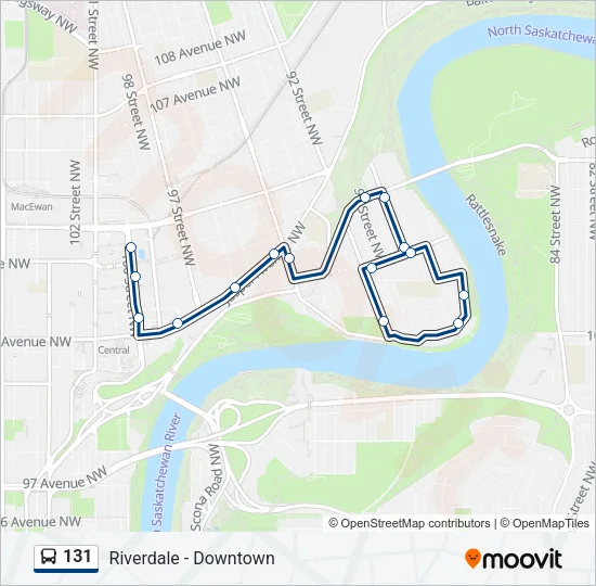 131 Bus Line Map