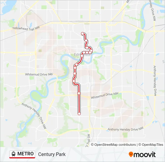 METRO Light Rail Line Map