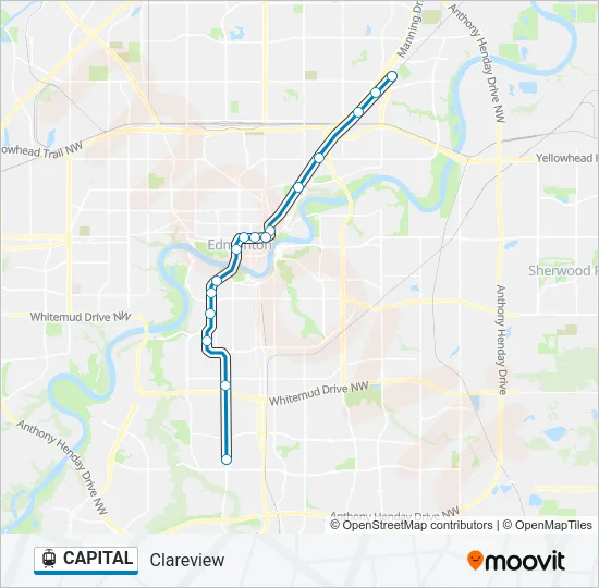 CAPITAL Light Rail Line Map