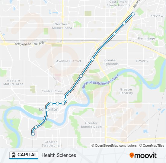 CAPITAL Light Rail Line Map