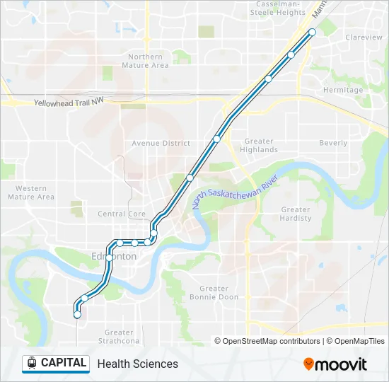 CAPITAL Light Rail Line Map