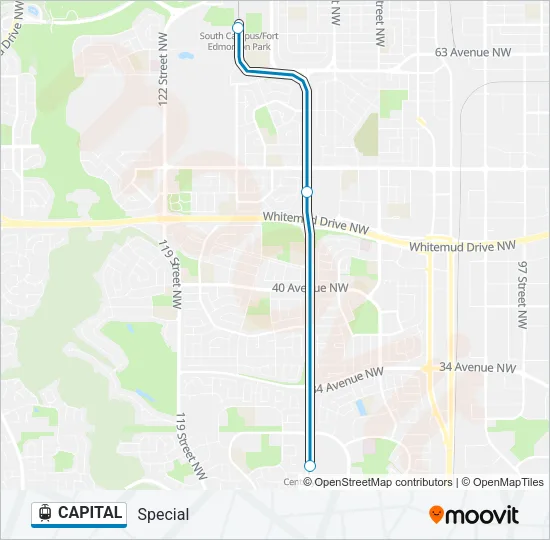 CAPITAL Light Rail Line Map