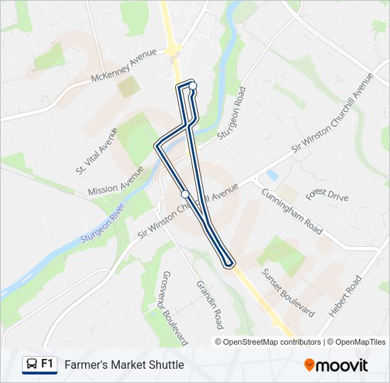 F1 Bus Line Map