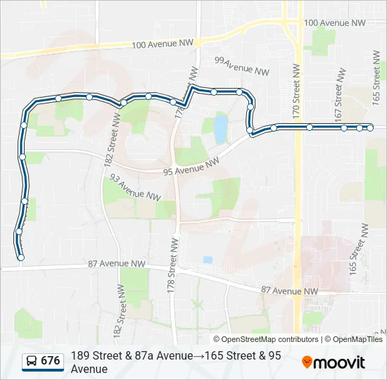 676 Bus Line Map