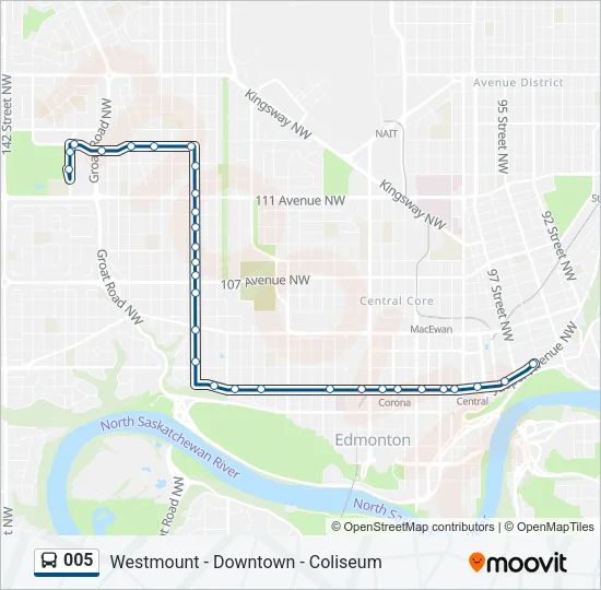 005 Bus Line Map