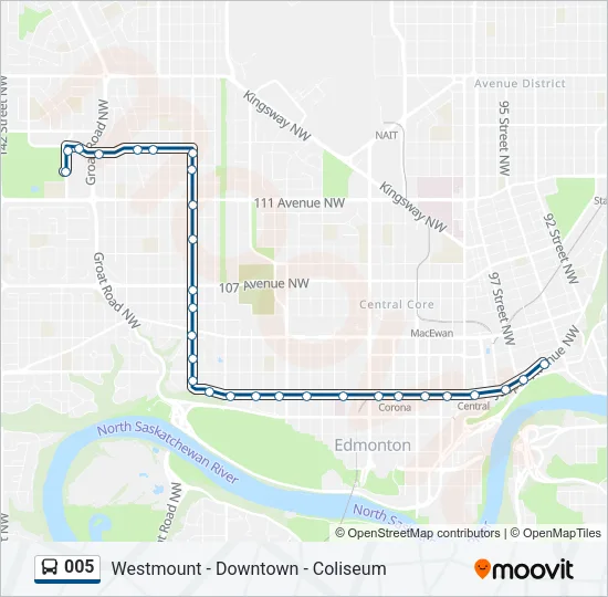005 Bus Line Map