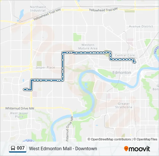 007 Bus Line Map