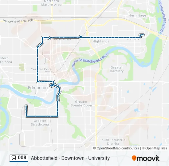 008 Bus Line Map